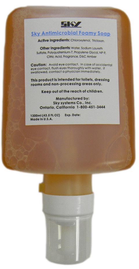 (image for) SKY Antimicrobial Foam Soap, 1300 ml, case of 3